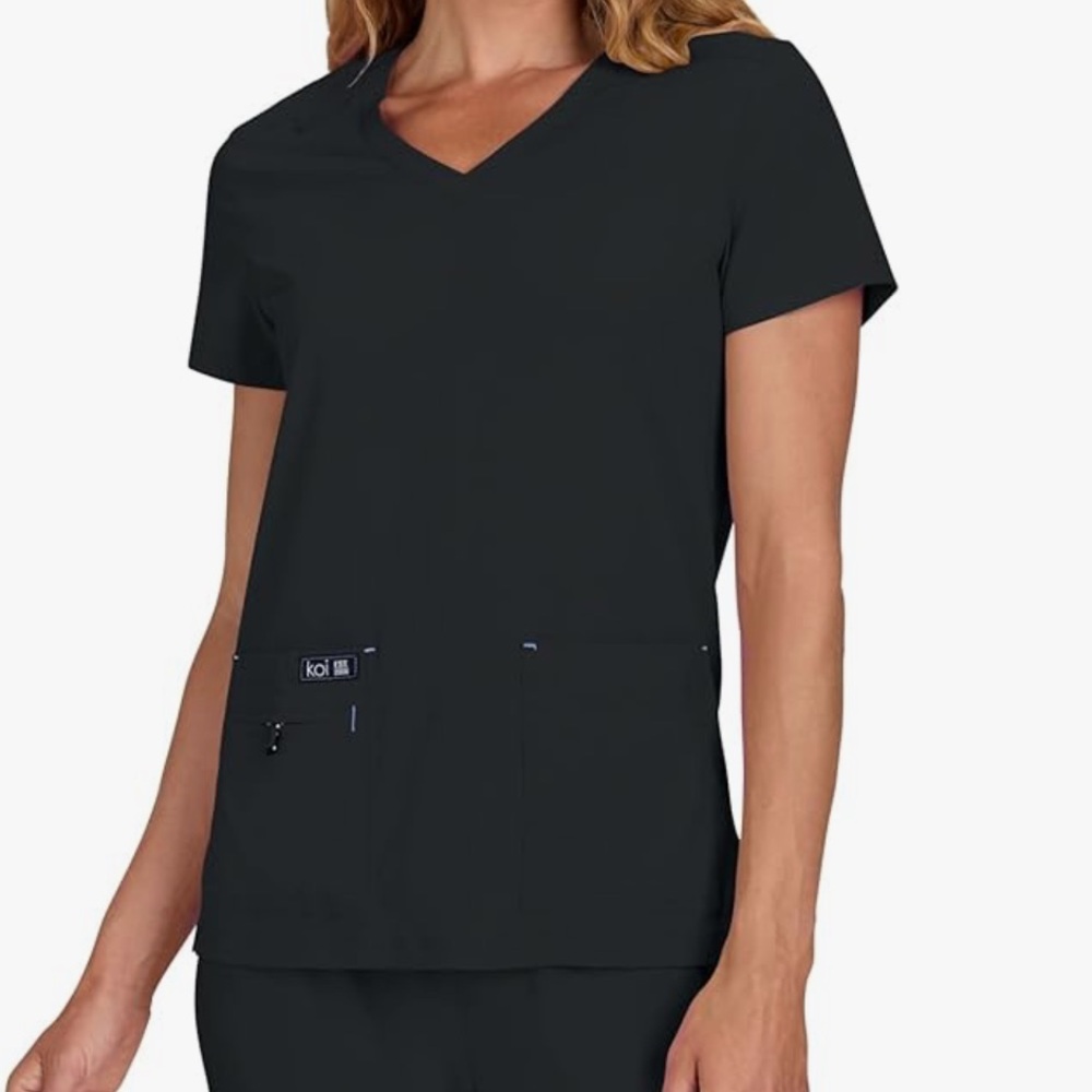 Koi BASICS Women's Becca Scrub Top Large black
